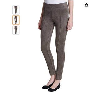 Andrew Marc Stretch Faux Suede Pull On Pants